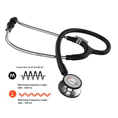 China Noise Support OEM ODM Service Heavy Duty Portable Black Hose Tube Dual Frequency Multifunctional Stethoscope for sale