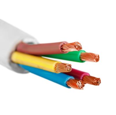 China VDE H05VV-F PVC Cable 300/500V 2/3/4/5 Core EU Power Cable Bare Copper PVC Housing Insulated 1.5mm2 for sale