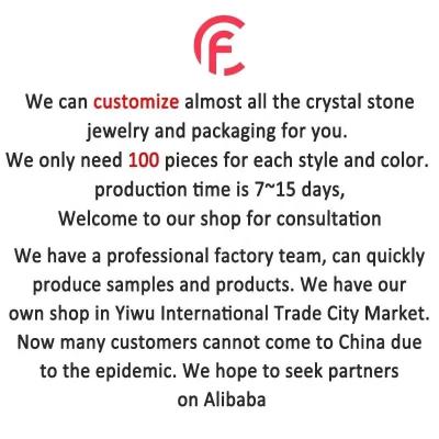 China Crystal chuanfan Customized natural crystal stone jewelry accessories Customized logo and packaging Customized professional links for sale