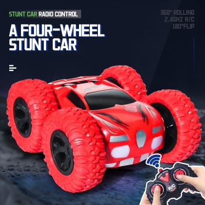 China Remote Control Rotating Stunt Car Stunt Car 2.4G USB Cable Four-wheel Drive Stunt Car for sale