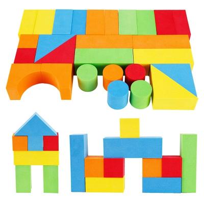 China The toys gift 131 pieces building blocks for baby soft foam architecture building block early education for sale