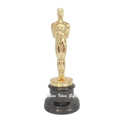 China Top Metal Oscar Trophy Cup Awards With Perpetual Plated Oscar Trophy From Europe 34.5cm for sale