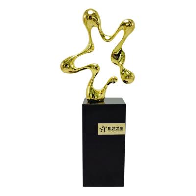 China 2022 New Design China Souvenir Gift With Custom Metal Star Trophy Award for sale