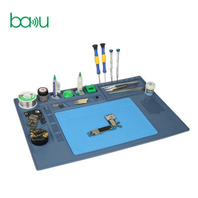 China High temperature working mat BAKU silica gel mat ba-695 resistance silicon insulation mat electrical repair work mat for repairing for sale