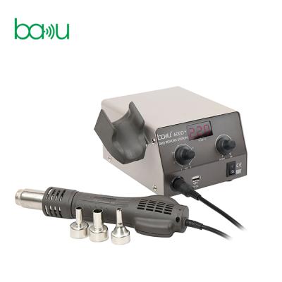 China Digital temperature display hot air station heatgun rework soldering station ba-600D+ for sale