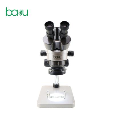 China BAKU ba-008T Stereo Trinocular Repair Electron Microscope Mobile Digital Microscope For Mobile Phone L(34cm)*W(20cm)*H(33~45cm) for sale