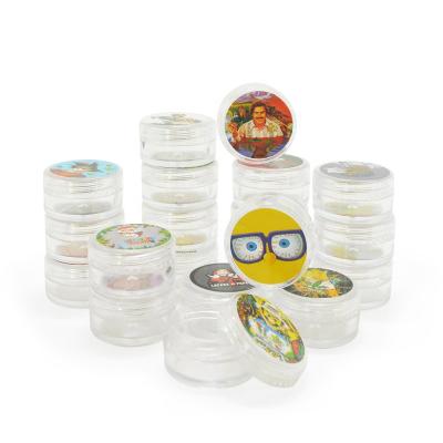 China Hologram Sticker 3.5 Gram Jungle Boys Plastic Packaging Jar Moonrock Backwoods Runtz Tank Container Plastic Jar for sale