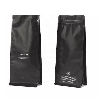 China Custom Mylar Matte Finish Gravure Printing Coffee Packaging Bag Aluminum Foil Kraft Ziplock Bag With Valve for sale