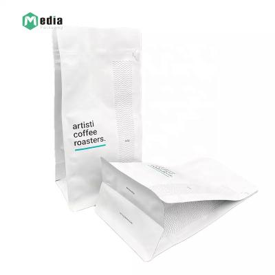 China Child Resistant Zipper Box Bottom Type Aluminum Foil Tobacco Coffee Packaging Bags With Zipper Top For Coffee Bean for sale