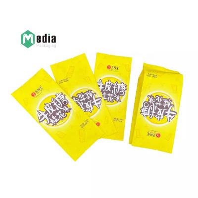 China Eco Friendly Custom Printed Stand Up Zip Lock White Kraft Paper Mylar Food Packaging Pouch for sale