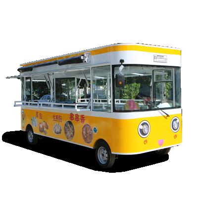 China New Fashion Chinese UKUNG Food Truck For Sale, Customized Electric 4 Wheel Fast Food Truck With Kitchen Equipment for sale