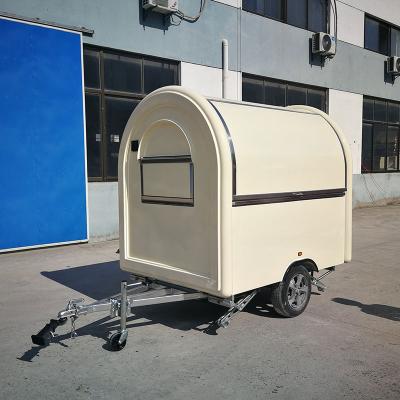 China FT-165 230*165cm Round Hot Dog Food Truck Trailer Ice Cream Machine Trailer for sale