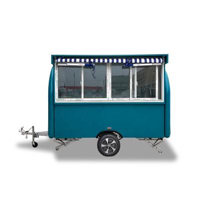 China Multifunctional UKUNG Food Vendor Cart Philippines High Quality Food Cart Mobile Food BBQ Cart for sale