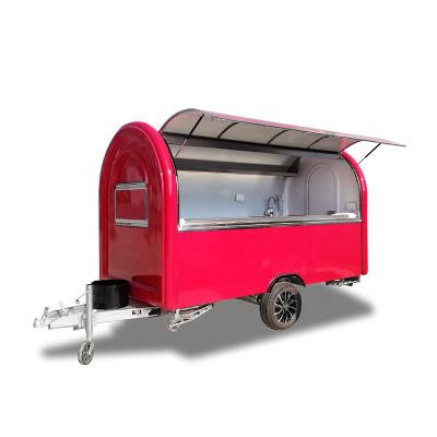 China UKUNG Multifunctional High Quality Used Fiberglass Food Vending Carts Rickshaw Food Carts Fries Food Cart for sale