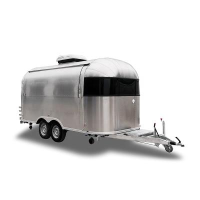 China Mobile Cart America, Concession Food Carts, Street Food Cart Luxury Handmade Retro Airstream UKUNG Food Trailer for sale