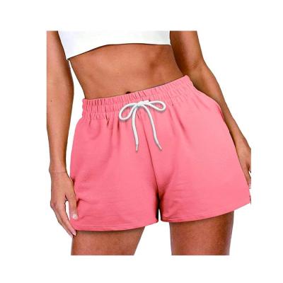 China custom embroidery women's shorts anti-wrinkle summer hot sale girls logo print yoga sport shorts sport shorts for sale