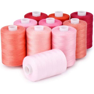 China High Tenacity Wholesale Sewing Thread 12 Colors Set Quilting 40S/2 Hand Sewing 100% Polyester Spun Sewing Thread for sale