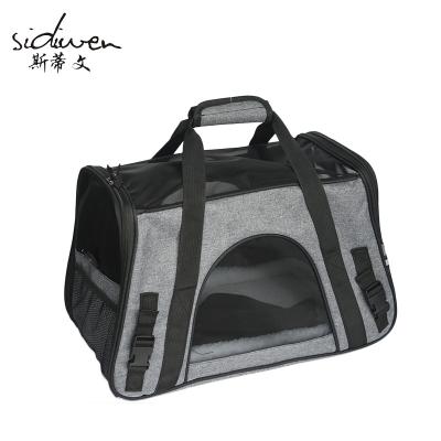 China Breathable Portable Soft-sided Travel Pet Carrier Sling Bag for sale