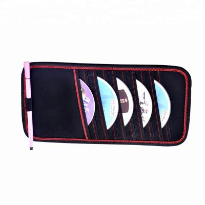 China Factory Price Auto Travel 10pcs CD Car Sun Visor Organizer Sun Visor Organizer For Car DVD Holder for sale