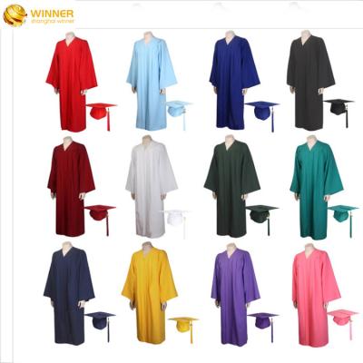 China School Clothes Low MOQ Custom School Uniforms Graduation Hat And Gown Phd Graduation Gown For Adults Bachelor Graduation Gowns for sale