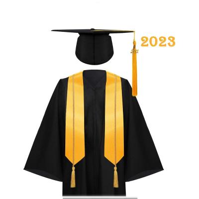 China Gruaduation Gown University Graduation Gown And Cap Customized Color School Uniforms Unisex Adults Students Graduation Gown for sale