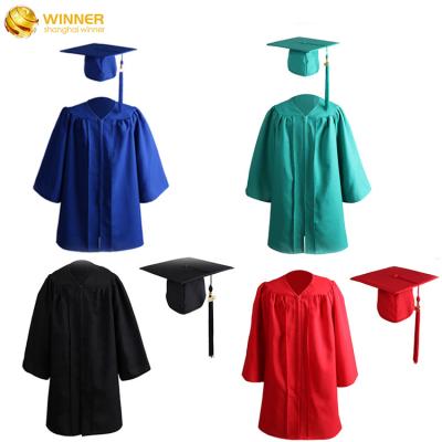 China Gruaduation Gown Wholesale Custom Royal Blue Preschool Graduation Robe And Cap Manufactory Children Graduation Gown With Tassels for sale