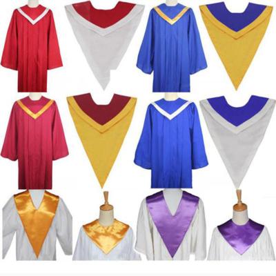 China Graduation stoles Design Clergy Stole Graduation Sash church clothes Unisex Classic Regular Wholesale Graduation Stoles Design Clergy Stole Graduation Sash Church Clothes V Graduation Stole for sale