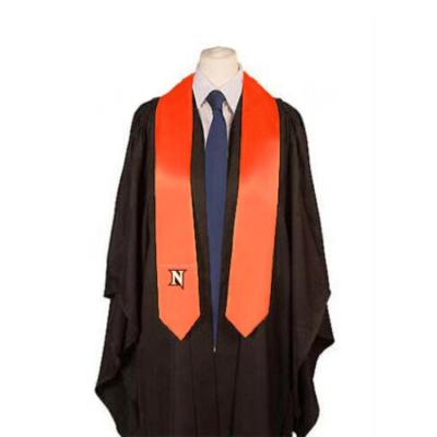 China Plain Stole Low MOQ Custom Sublimation Graduation Stole Customized Diy Printing Or Embroidered Satin Stole Graduation for sale