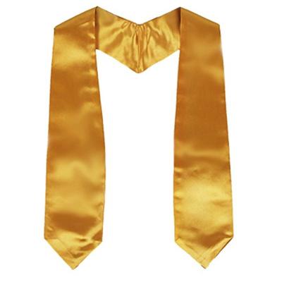 China Plain Stole Custom Logo Sublimation Graduation Stoles Blank Satin Graduation Stole Wholesale Graduation Sash 2022 for sale