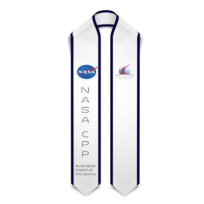 China Plain Stole 2022 Sublimation Adult Graduation Stoles Satin Graduation Stole Wholesale Graduation Sash Hot sell for sale