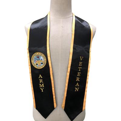 China Plain Stole Polyester graduation stole sublimation graduation stoles custom graduation scarf factory wholesale for sale