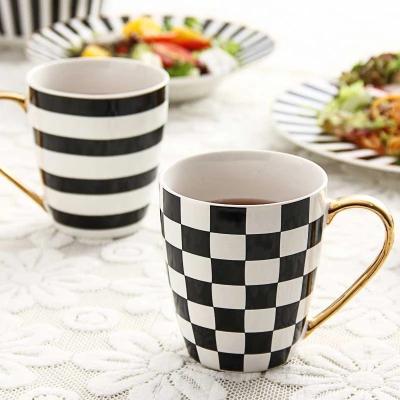 China Viable Straight Body 320ml 1124 Custom Logo Printing Black Ceramic Mug for sale