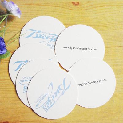 China Cheap Sustainable Good Quality Round Custom Printed Beer Drinks Cardboard Paper Coasters for sale