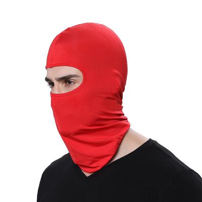 China COMMON Custom Comfortable Unisex Mask Full Logo Face Cover Ski Mask One Hole Balaclava for sale