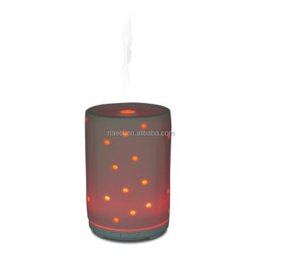 China Feel Comfortable Colorful Warm Light Aroma Oil Diffuser Porcelain Ultrasonic Ceramic Essential Elegance for sale