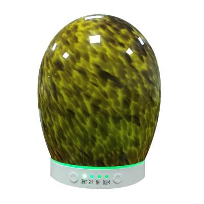 China RV 2021 Unique Ultrasonic Night Light Cool Glass Product Mist Aromatherapy Machine Humidifier Essential Oils Aroma Diffuser for sale