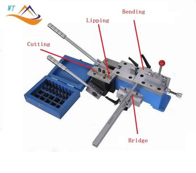 China Folding Steel Ruler Bar 4 in 1 Precision Label Die Manual Steel Ruler Blade Bending Machine with Bridge Lipping Bending Cut for sale