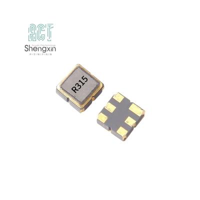 China SMD3838/+-100kHz/R315.000MHz/6PIN Acoustic chip Saw Resonator SXR315M000AS04 for sale