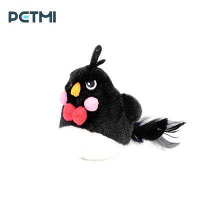 China LN019 PETMI Stuffed Animal Toy Singing Birds Series Cartoon Electric Black Viable Birds for sale