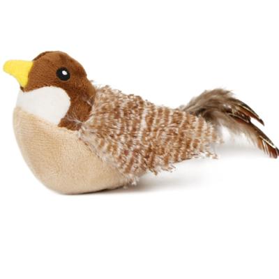 China Low Price Viable Ready To Ship Singing Birds Series Design Electric Plush Pet Toy for sale