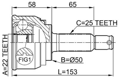 China 4950721000 Transmission Parts C.V Joint for sale