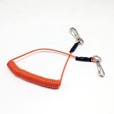 China PVC PVC Coated Spring Tool Lanyard for sale