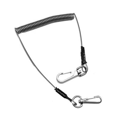 China PU Liner With Stainless Steel Wire Tool Safety Lanyard Working At Height Interior Scaffolding Keys for sale