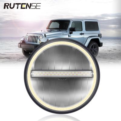 China Aluminum + PC RUTENSE 7 Inch 65W LED Projector Headlight H4 Socket Led Truck Light Motorcycles Headlamp for sale