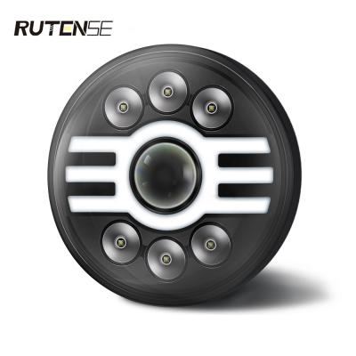 China Aluminum + PC RUTENSE 7 Inch 65W Spotlight For Motorcycles SUV Car Offroad Light H4 Led Light LED Headlight for sale