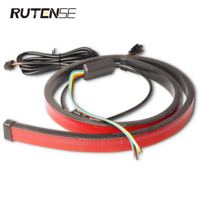 China RUTENSE Brake Light High Bright Cutoff Light 12v Led Light Auto Universal Car Led Brake Light Bar Red Color 90cm /100cm Flexible Strip Led for sale