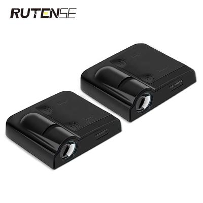 China RUTENSE universal auto door welcome car logo lamp projector door light welcome lights 3d projector shadow light for sale