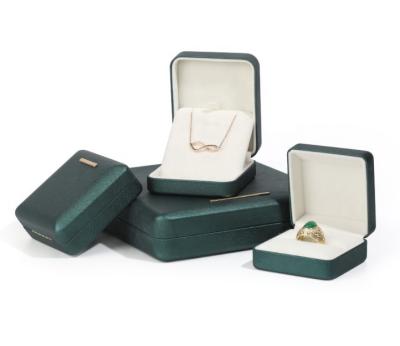 China Customized Logo Dark Green Jewelry Box with Elegant Design and Sample Time of 5-7 Days for sale