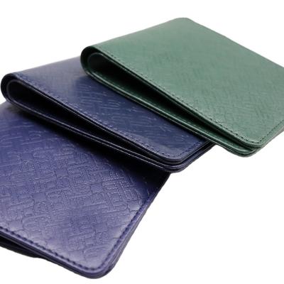 China Customize Slim Coin Purse ID Credit Card Holder Short PU Leather Thin Wallet for Men for sale