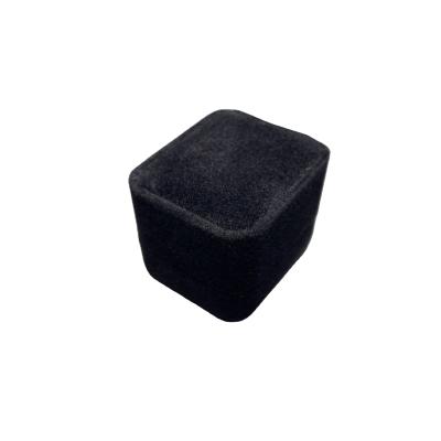 China Black Velvet Earring box for velvet jewelry packaging box for sale